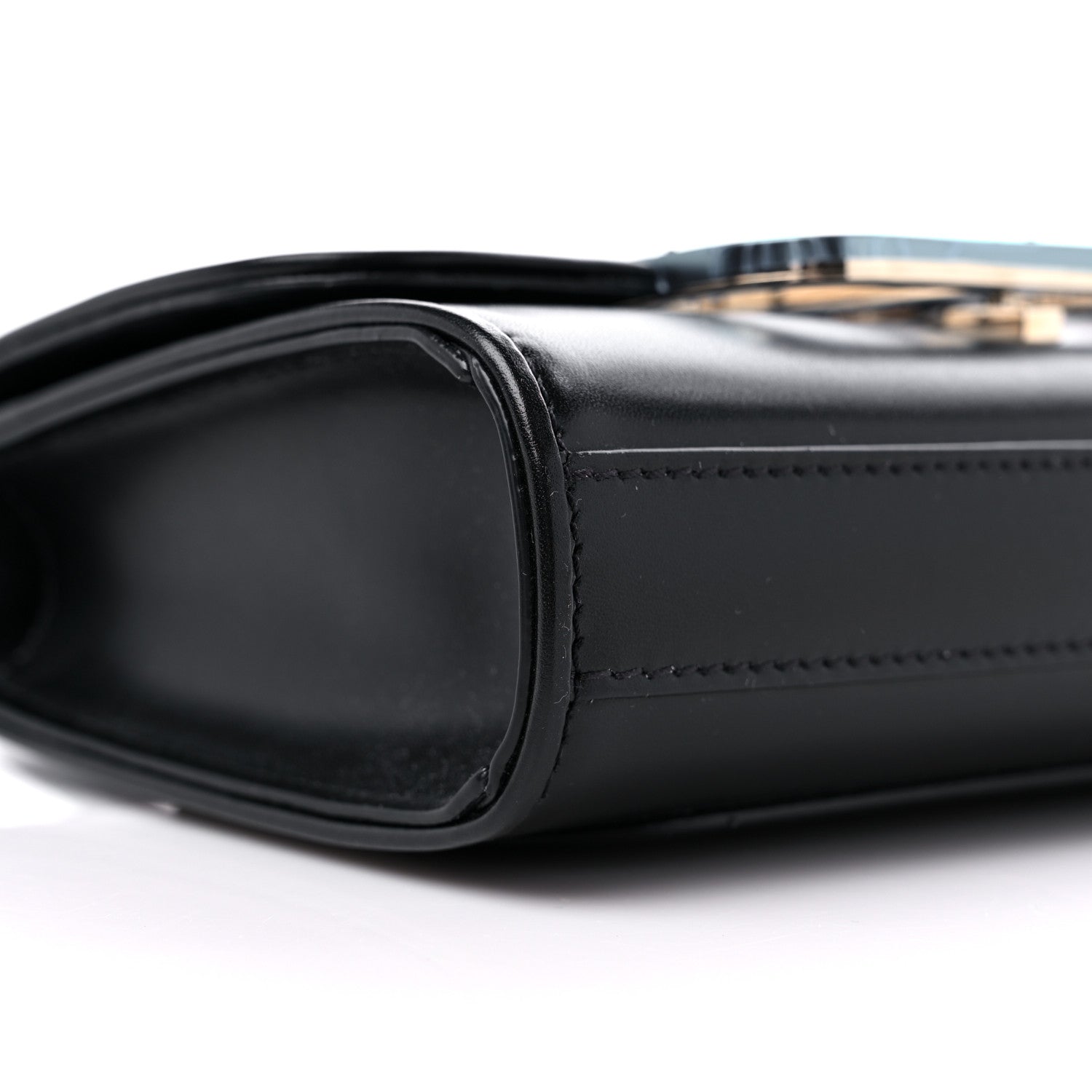 Valentino Garavani Smooth Calfskin Small VLogo Shoulder Bag Black 7 of 9