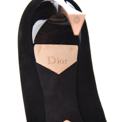 Christian Dior Suede Songe Pumps 38 Black 10 of 11