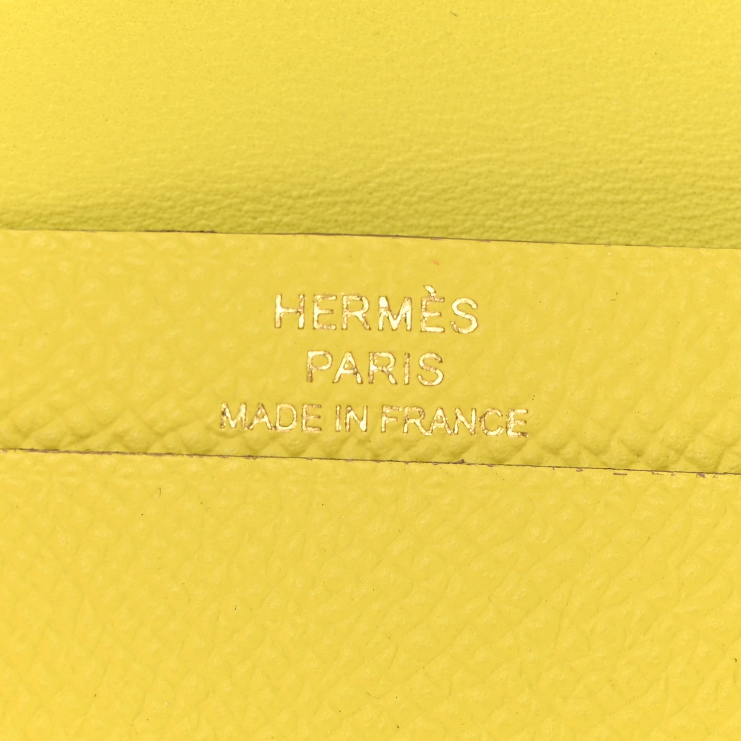 Hermes Epsom Bearn Card Holder Wallet Lime 7 of 9