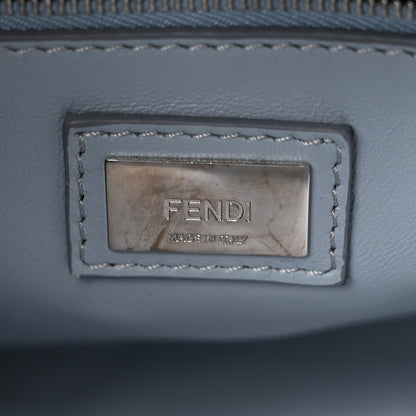 Fendi Nappa Lace Up Mini Peekaboo Iconic Satchel Azzurro Polvere 7 of 16