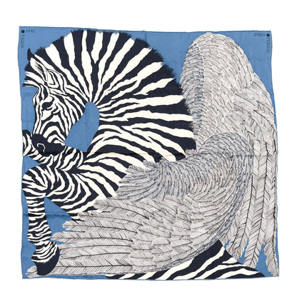 Hermes Silk Zebra Pegasus Scarf 90 1 of 6