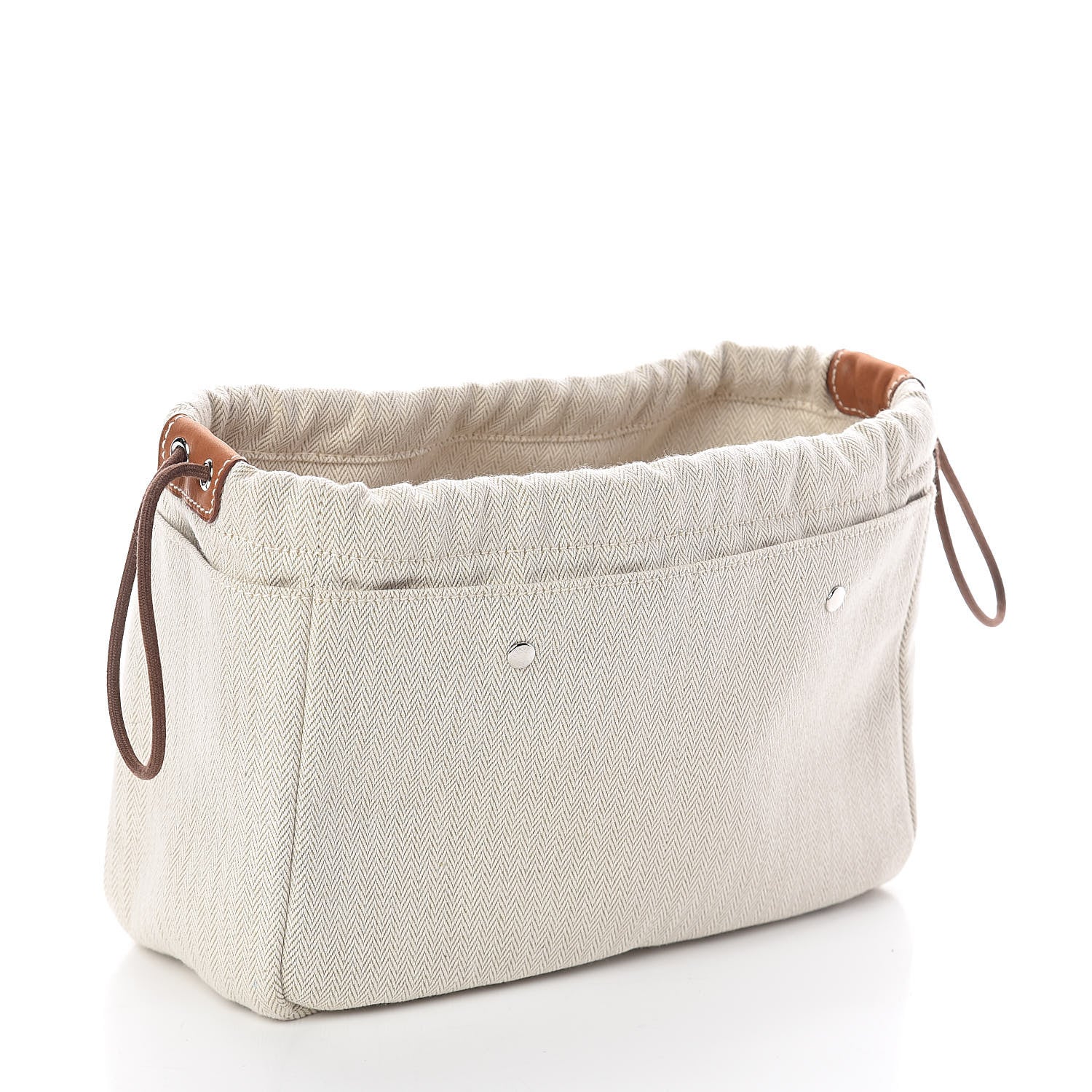 Hermes Canvas Barenia Fourbi 25 MM Pouch Naturel Fauve 3 of 9