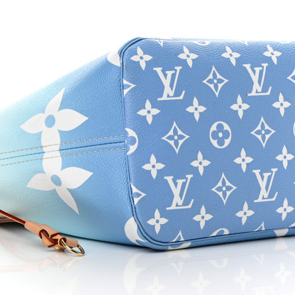 Louis Vuitton Monogram Giant By The Pool Neverfull MM Blue 9 of 23