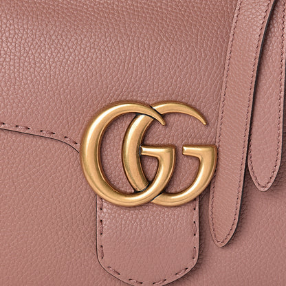 Gucci Calfskin Small GG Marmont Top Handle Bag Rosy Phard 11 of 11