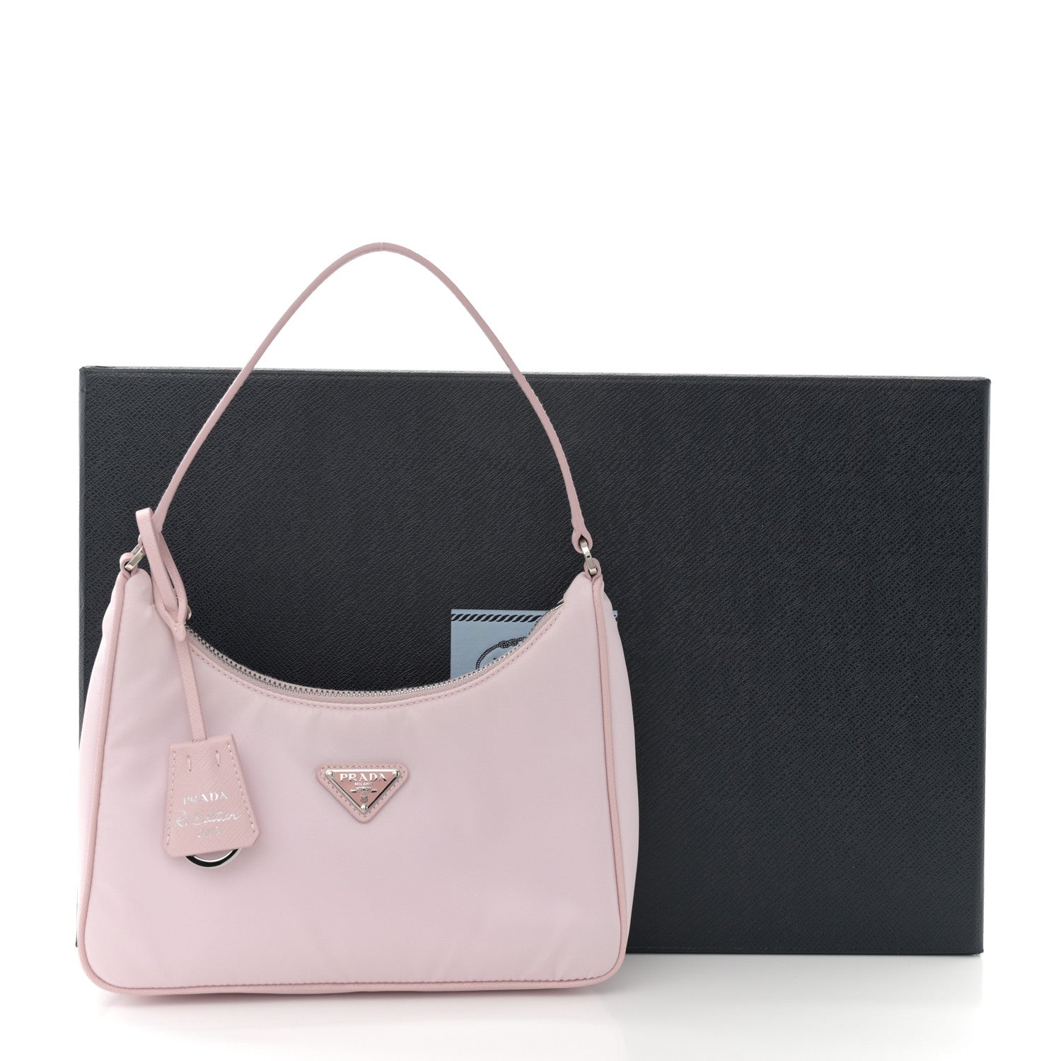 Prada Re-Nylon Saffiano Mini Re-Edition 2005 Bag Alabastro 12 of 12