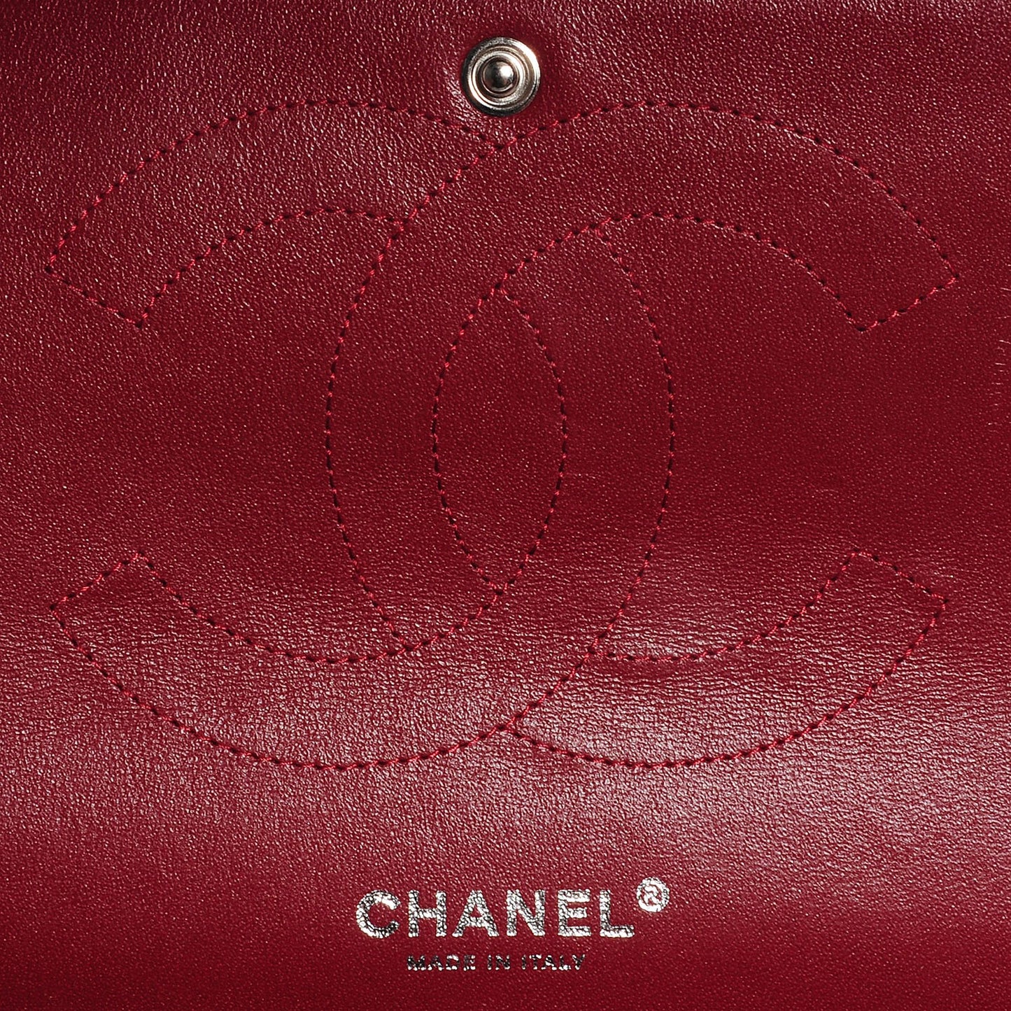 Caviar Quilted Jumbo Double Flap Dark Red