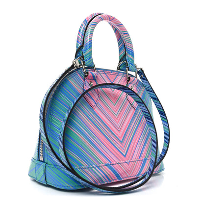 Louis Vuitton Epi Tropical Alma BB Blue Rose 3 of 9
