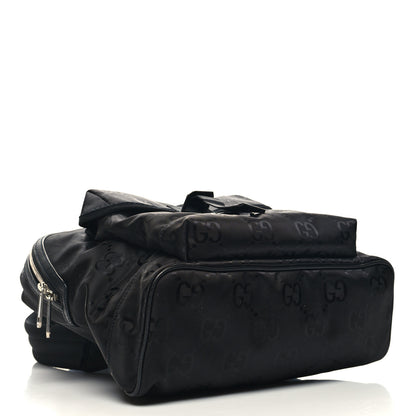 Gucci Econyl Nylon Monogram Off The Grid Backpack Black 4 of 10