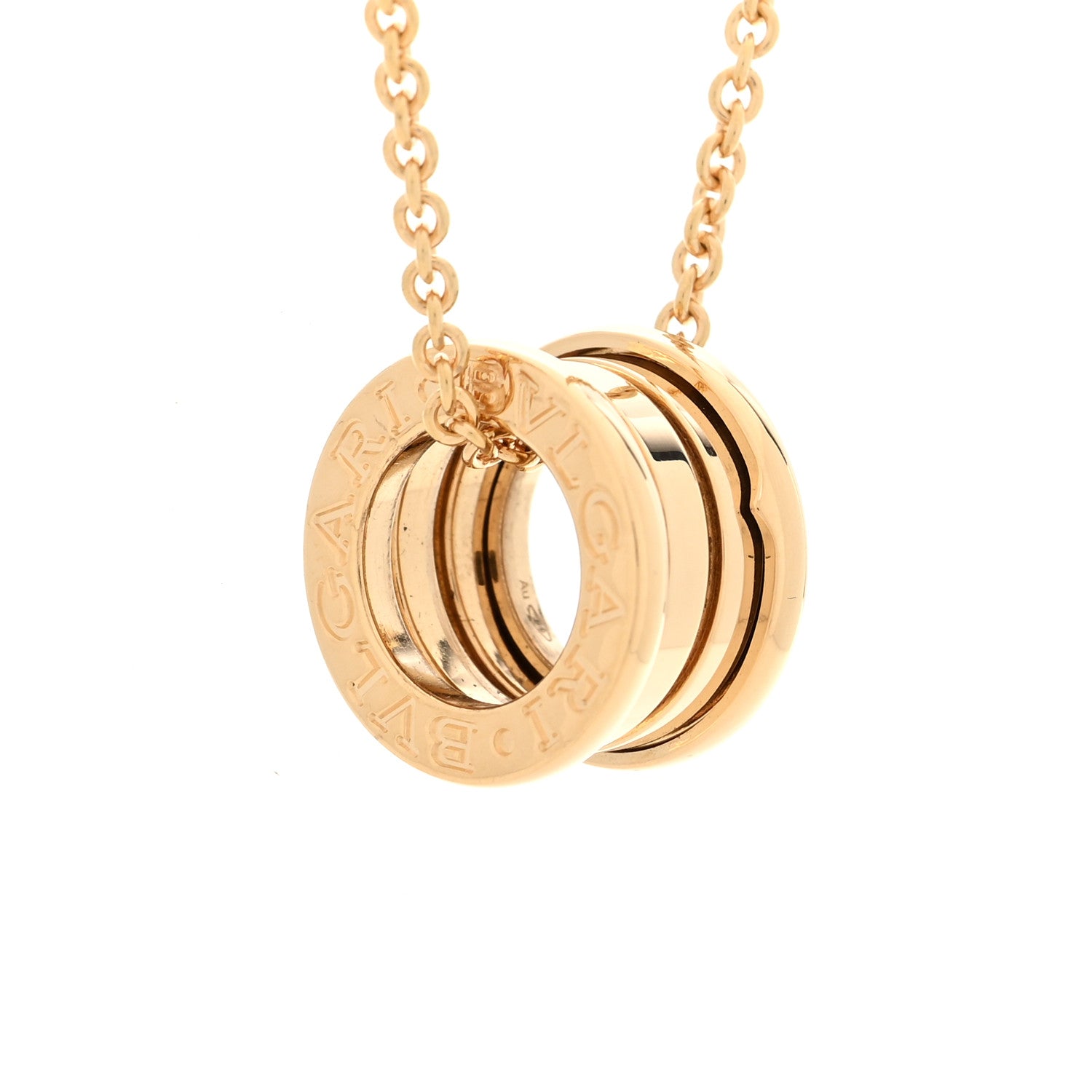 Bulgari 18K Yellow Gold B.Zero1 Pendant Necklace 4 of 6