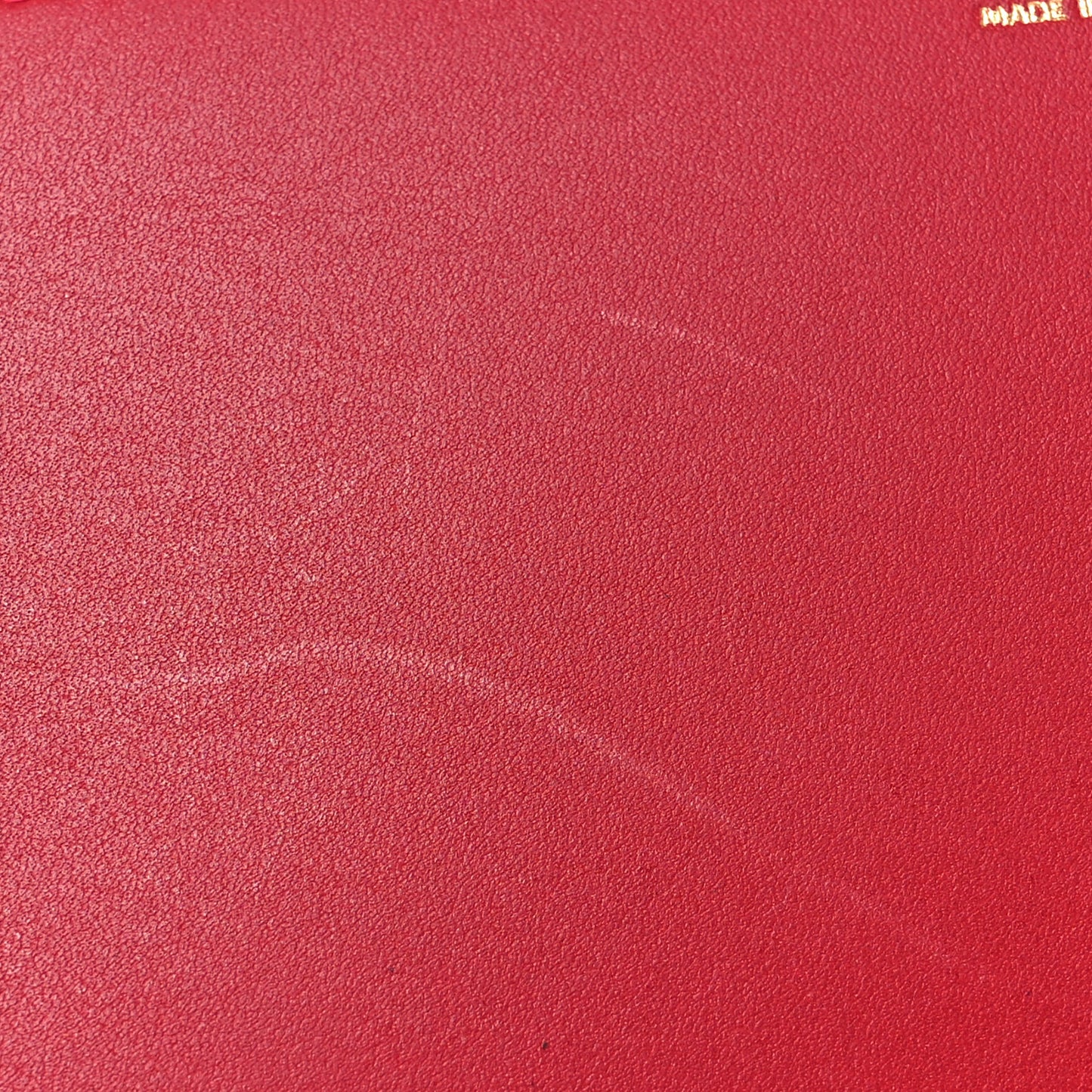 Tadelakt Medor 23 Clutch Rouge Vif Rouge Vif