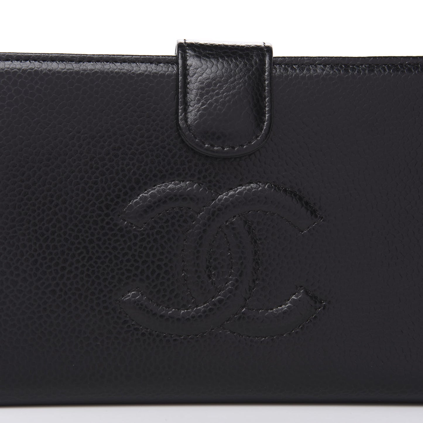 Caviar Timeless CC French Wallet Black