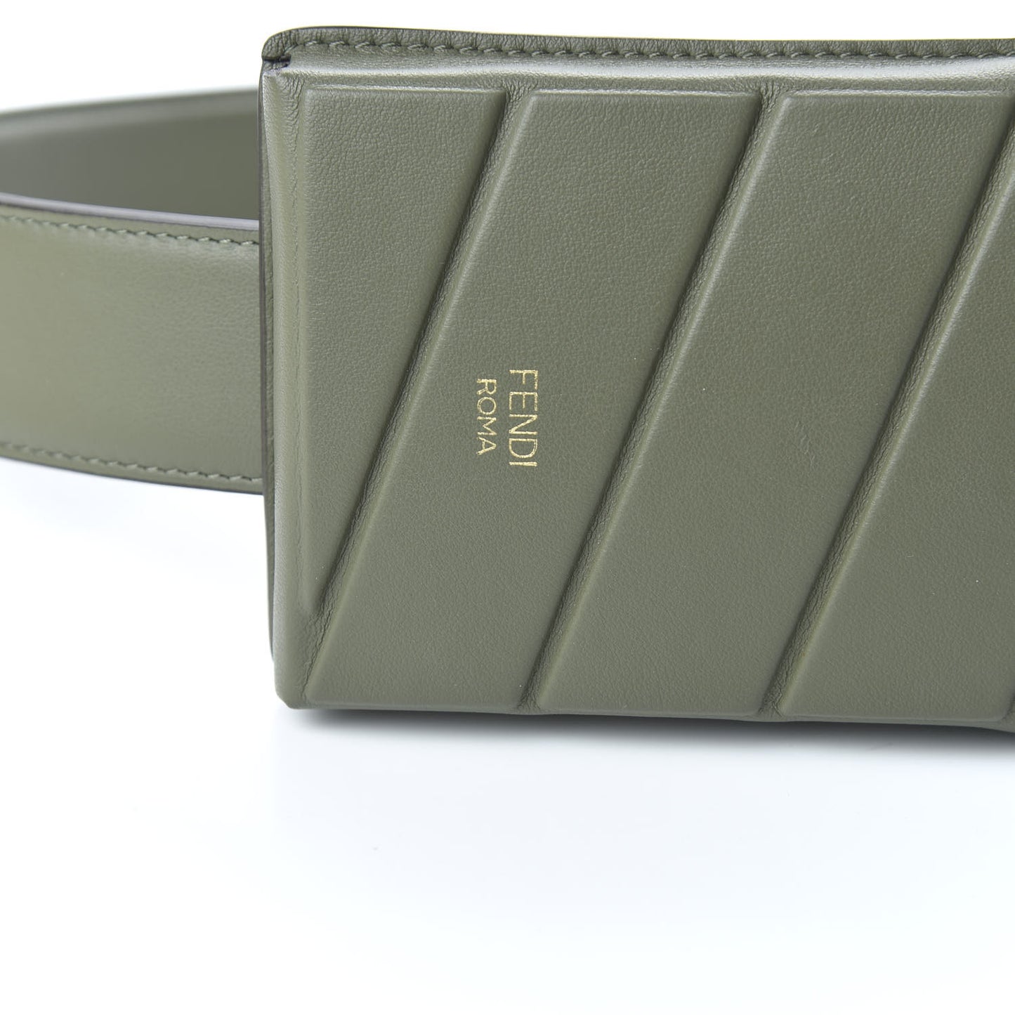 Vitello Grace Matte Cell Pocket Bag Strap Equatore