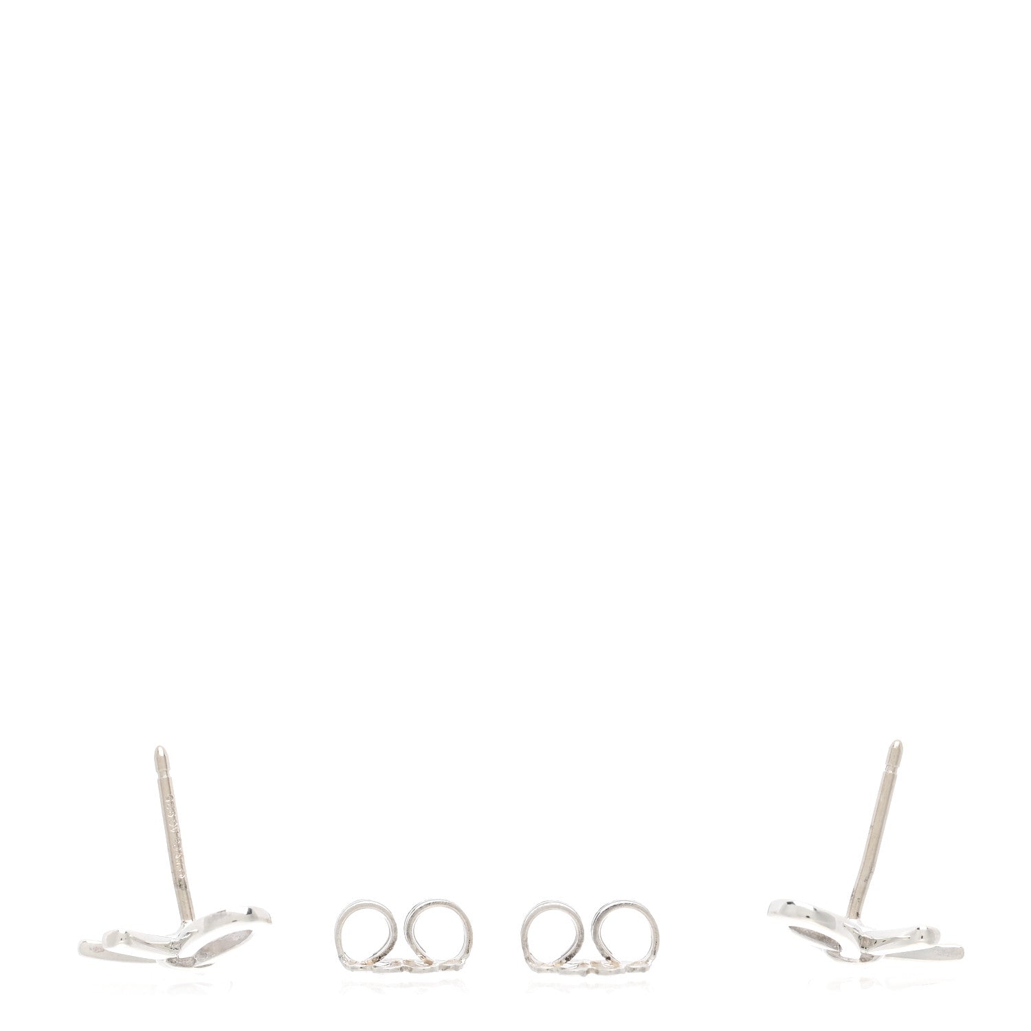 Tiffany Sterling Silver Bow Earrings 3 of 5