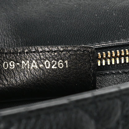 Christian Dior Calfskin Cannage Medium Caro Bag Black 7 of 9