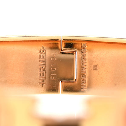 Hermes Enamel Narrow Clic Clac H Bracelet PM Mango 4 of 5