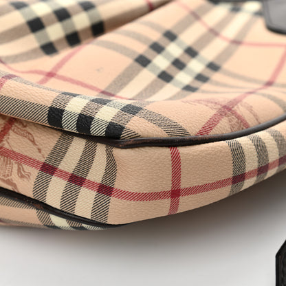 Burberry Haymarket Check Small Brooklyn Hobo Brown 12 of 17