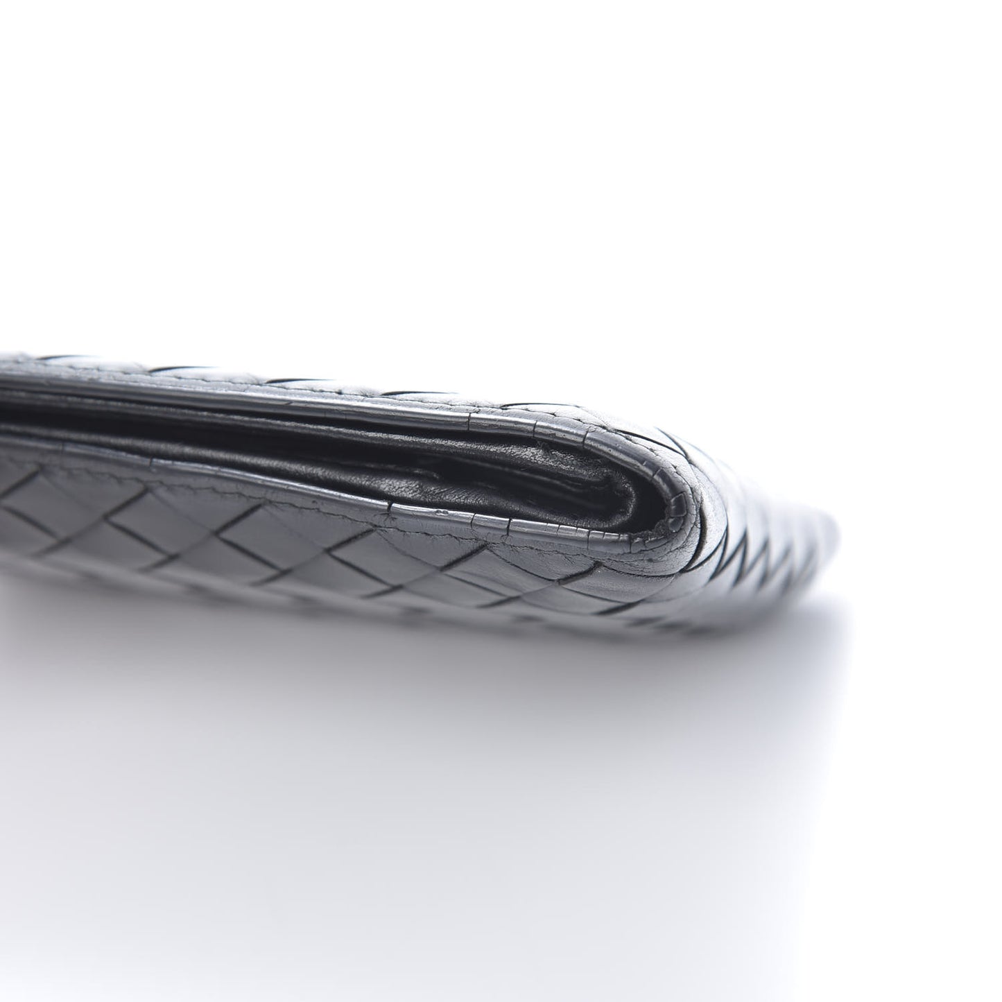Nappa Intrecciato Bi-Fold Wallet Black