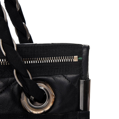 Lanvin Lambskin Quilted Medium Amalia Shoulder Bag Black 9 of 19