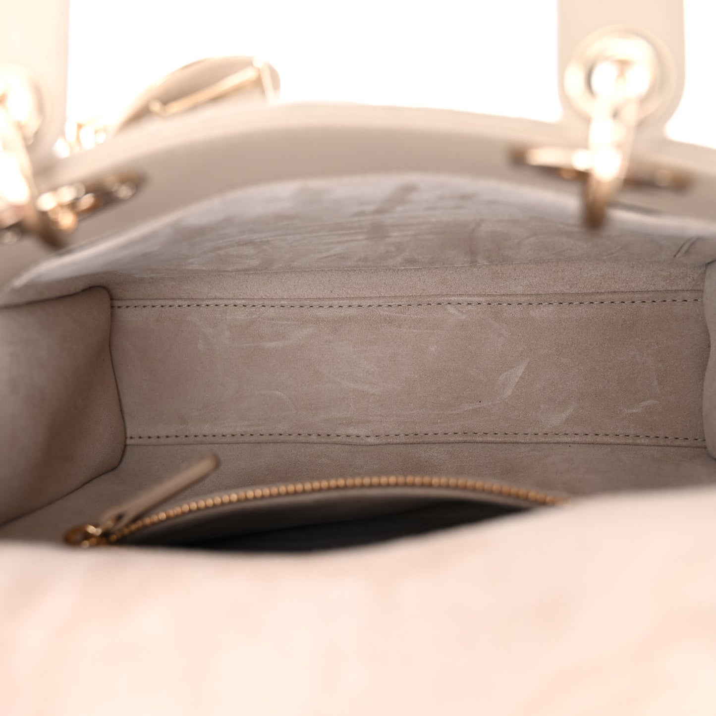 Lambskin Cannage Small My ABCDior Lady Dior Hazelnut