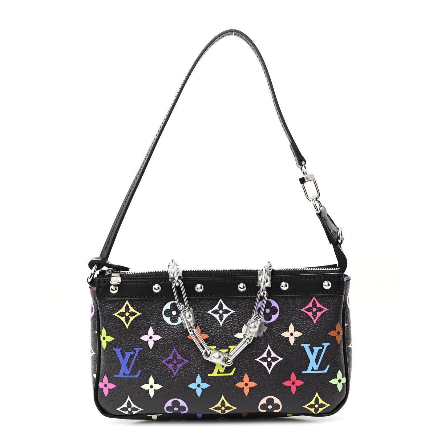 LV X TM Monogram Multicolor Pochette Accessories Black