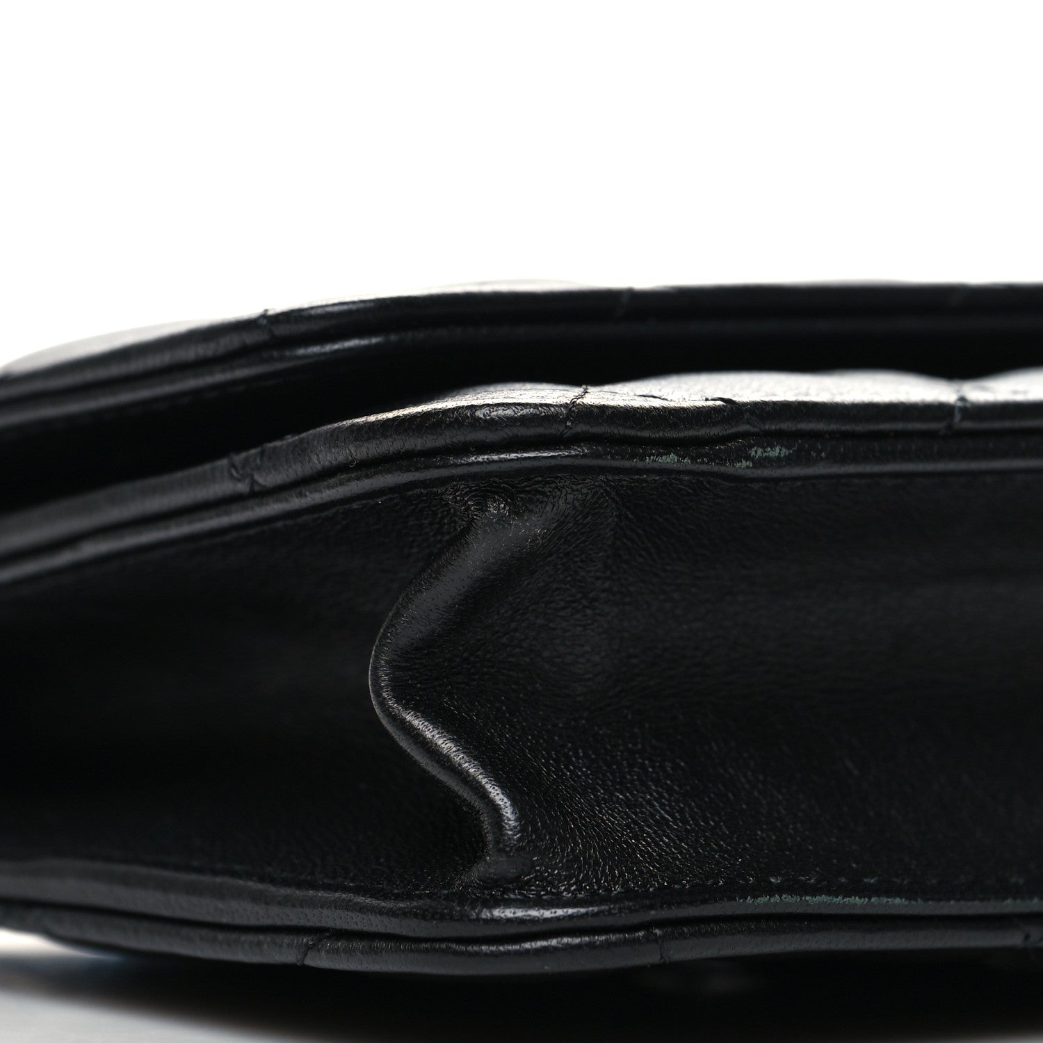 Chanel Lambskin Quilted Wallet On Chain WOC Black 10 of 11