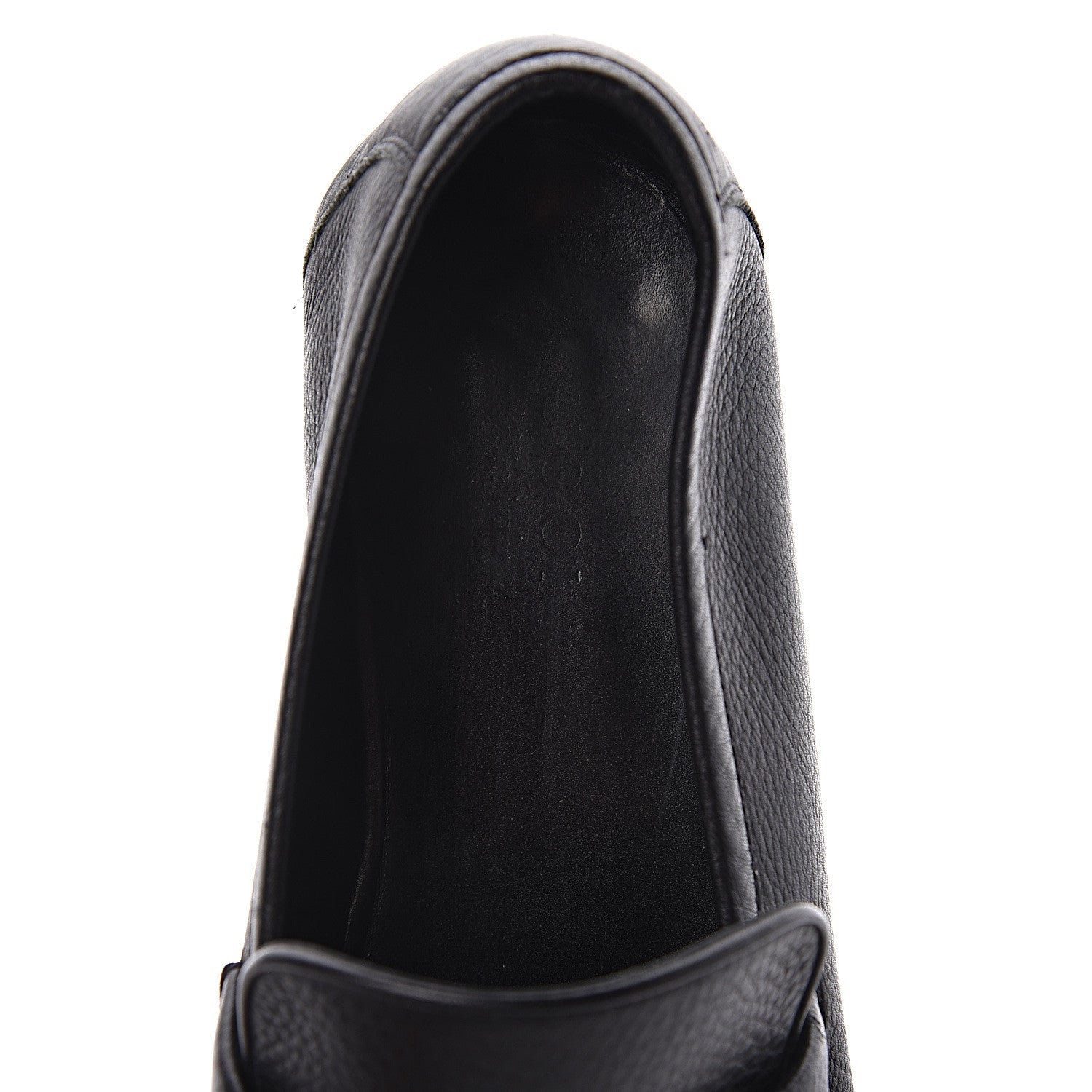 Gucci Calfskin Mens Web Loafers 12 Black 7 of 9