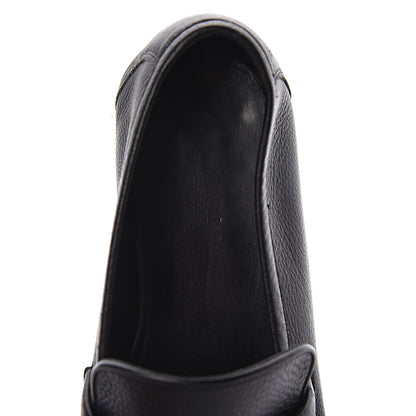 Gucci Calfskin Mens Web Loafers 12 Black 7 of 9