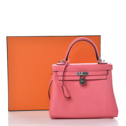 Hermes Swift Kelly Retourne 25 Rose Azalee 38 of 38