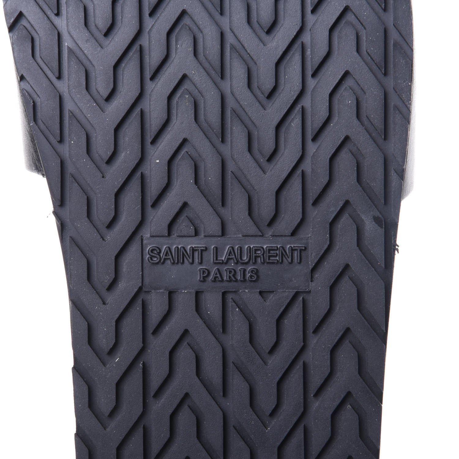 Saint Laurent Calfskin Monogram Jimmy Joan Slide Sandals 42 Black 8 of 10