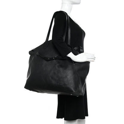 Burberry Calfskin Large Belt Tote Black 2 of 13