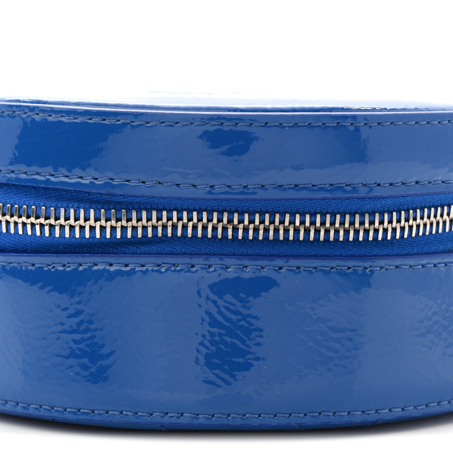 Chanel Patent Round As Earth Evening Bag Blue 10 of 10