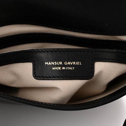 Mansur Gavriel Calfskin Flap Crossbody Bag Black 6 of 10