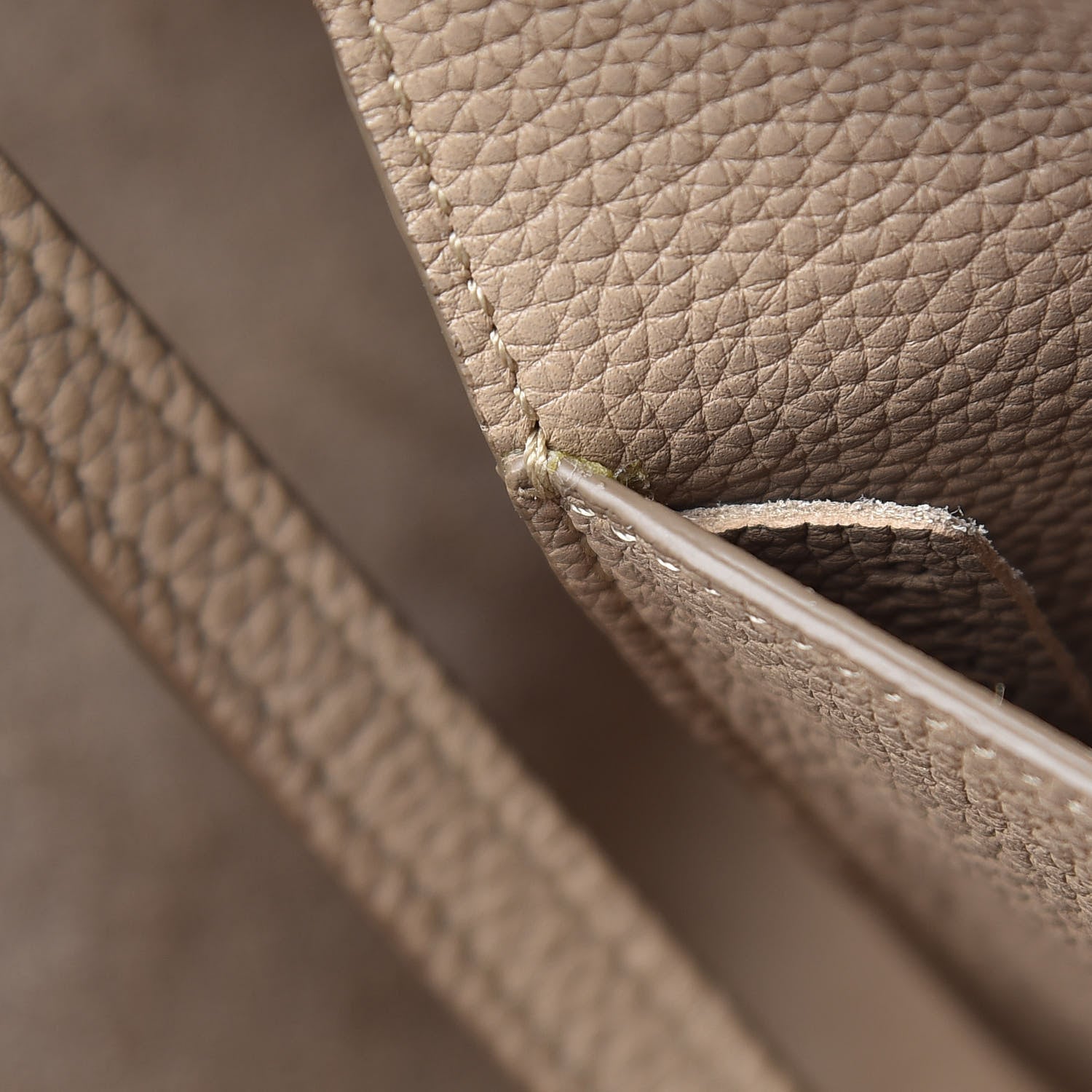 Celine Baby Grained Calfskin Small Tri-Fold Bag Light Taupe 9 of 14