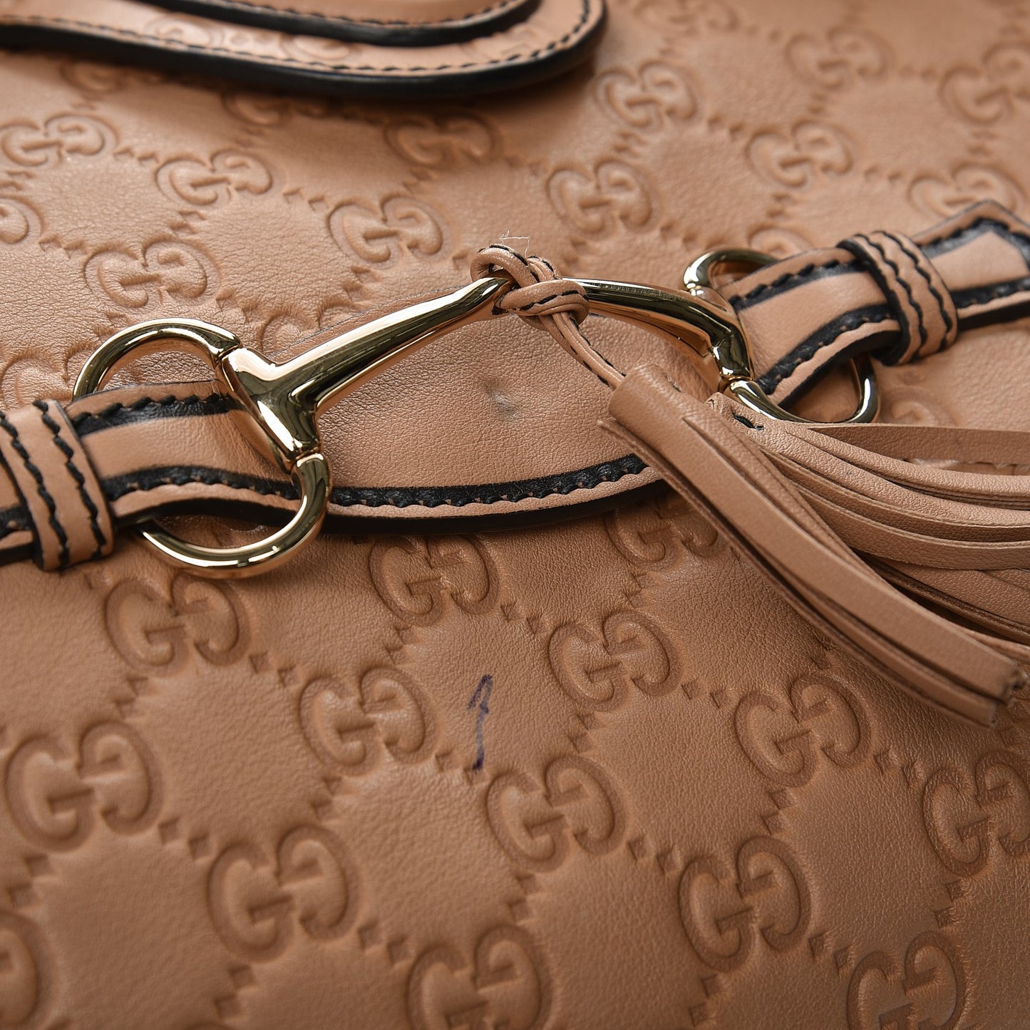 Soft Guccissima Medium Emily Hobo Camelia