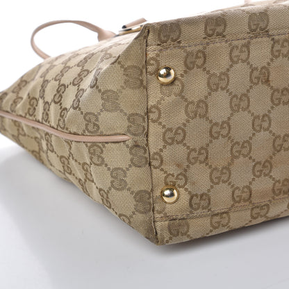 Gucci Monogram Medium New Britt Tote Beige 22 of 27