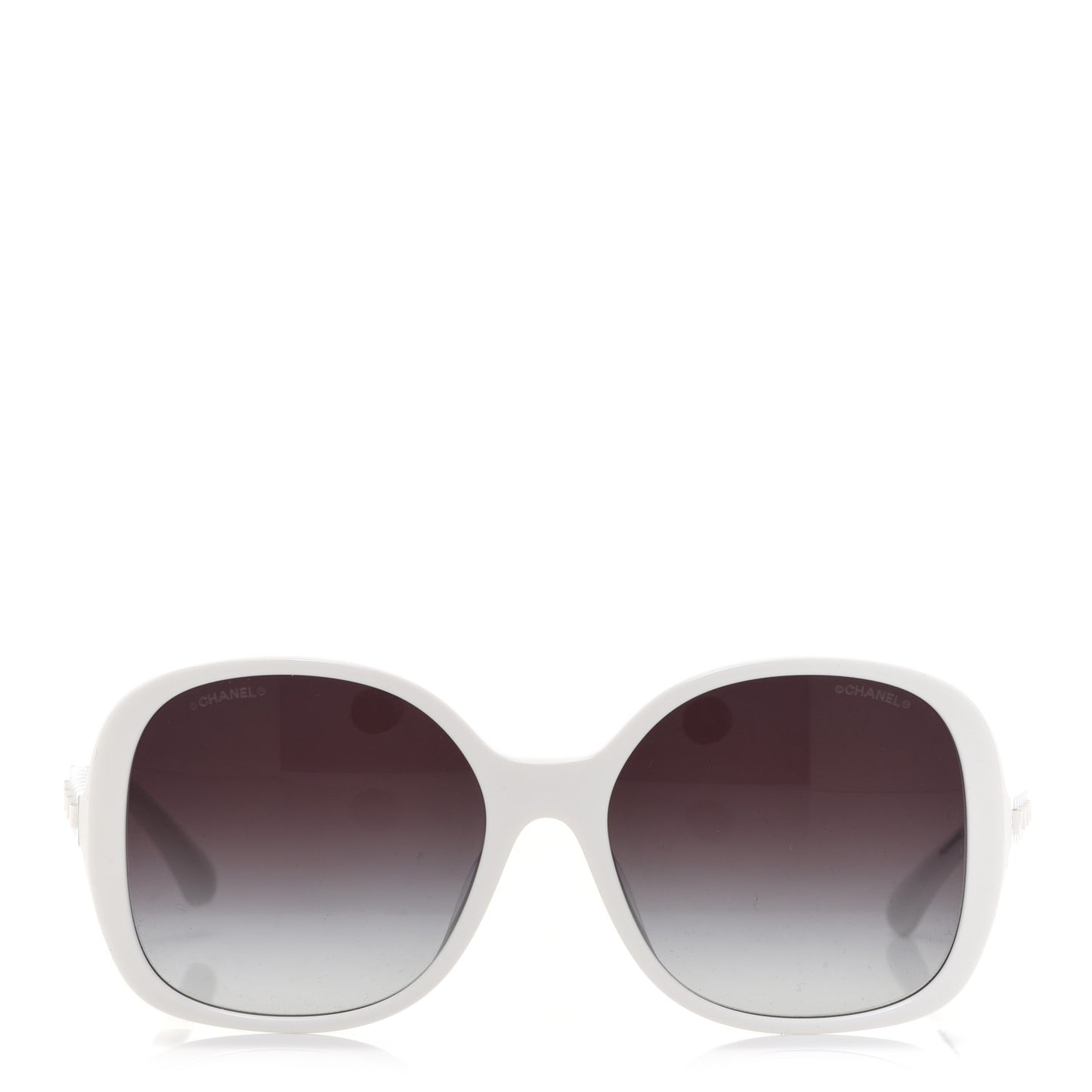 Acetate Chain Sunglasses 5470-Q-A White