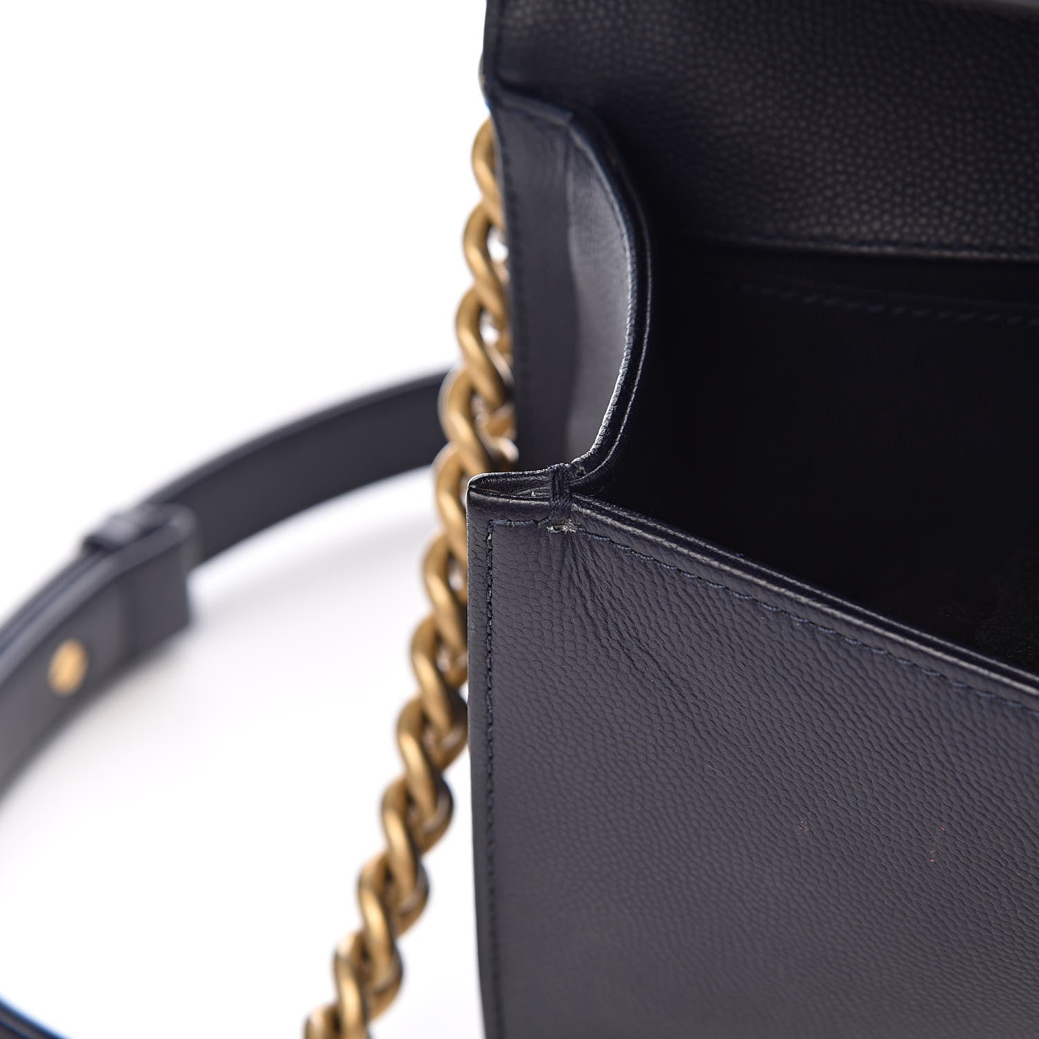 Chanel Caviar Quilted Medium Boy Flap Dark Blue 11 of 15