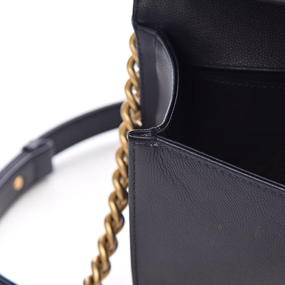 Chanel Caviar Quilted Medium Boy Flap Dark Blue 11 of 15