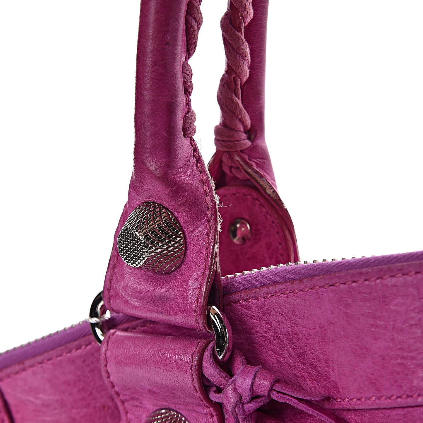 Agneau Giant 21 Silver Hardware Weekender Magenta