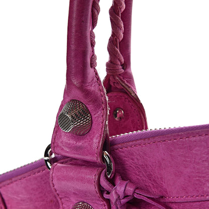 Balenciaga Agneau Giant 21 Silver Hardware Weekender Magenta 29 of 32
