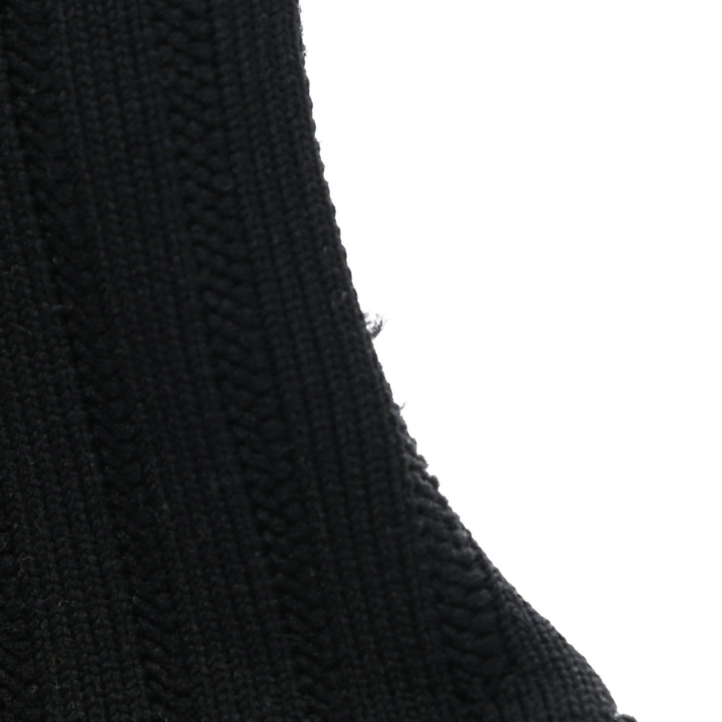 Stretch Fabric New Wave Silhouette Ankle Boots 37 Black