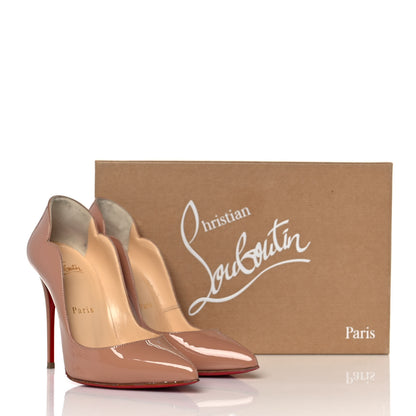 Christian Louboutin Patent Hot Chick 100 Pumps 35 Nude 8 of 8