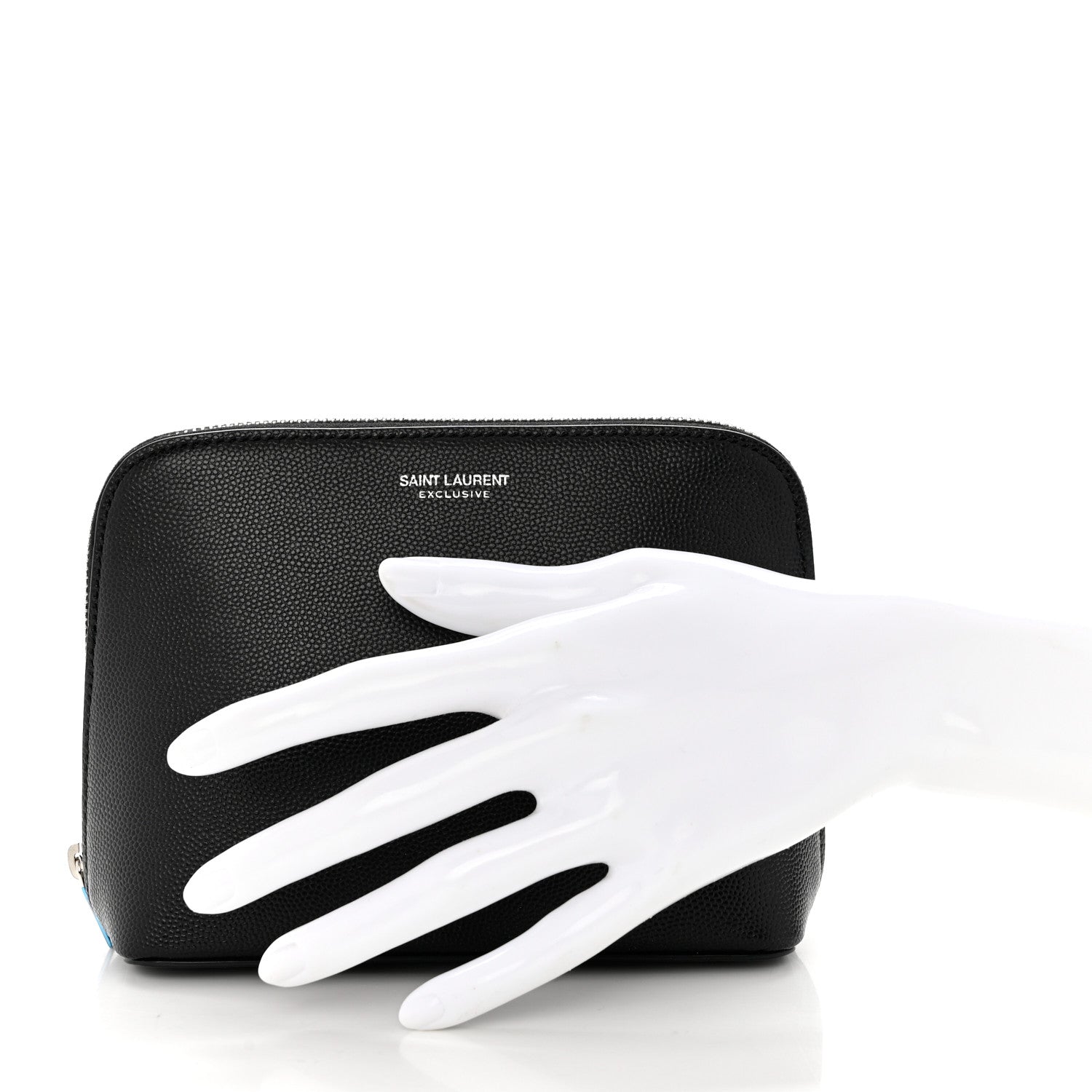 Saint Laurent Grain De Poudre Cosmetic Case Black 2 of 8
