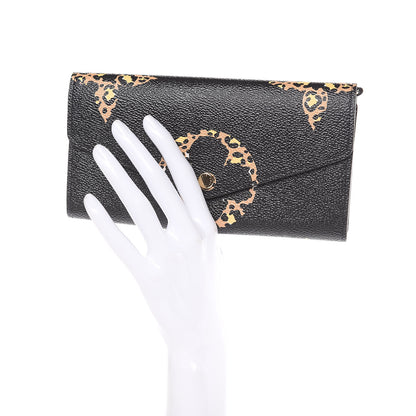 Louis Vuitton Monogram Giant Jungle Sarah Wallet Black 2 of 6