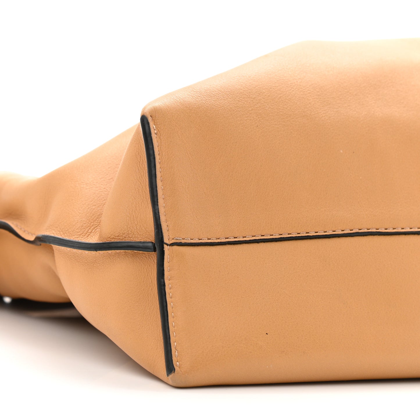 Calfskin Mini Flamenco Knot Clutch Warm Desert