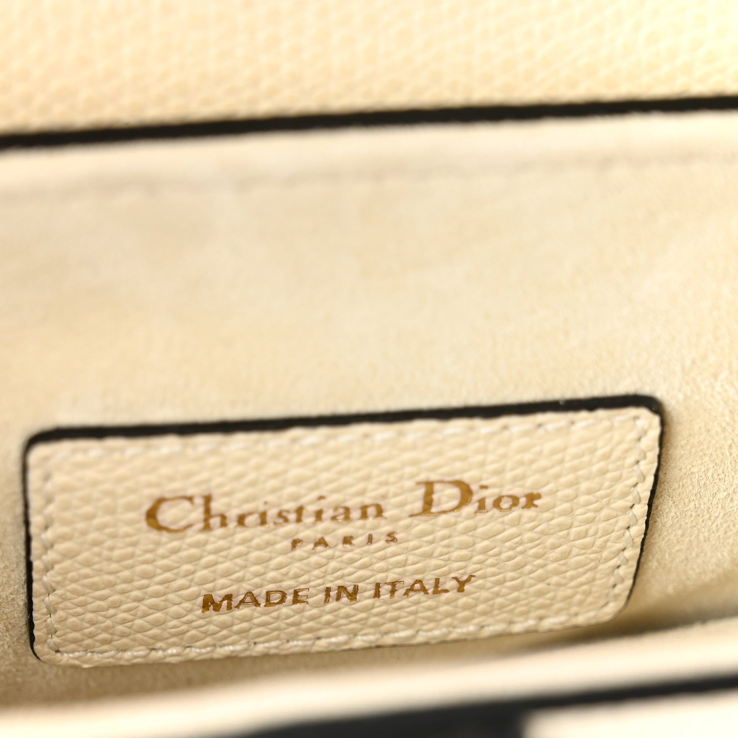 Christian Dior Grained Calfskin Mini Saddle Bag White 6 of 10