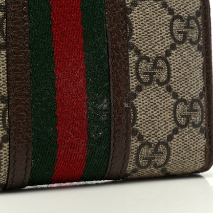 Gucci GG Supreme Web Ophidia Zip Around Card Case Brown 7 of 7