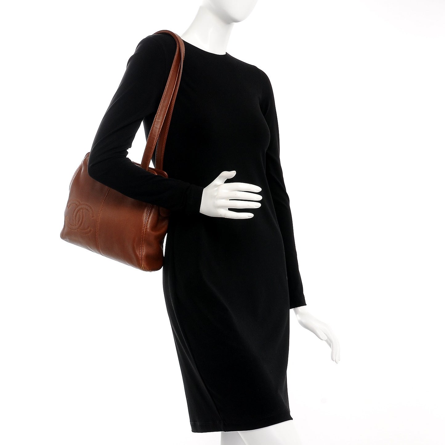 Lambskin CC Tote Brown