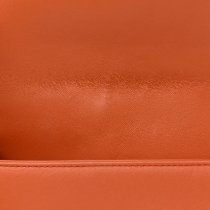 Chanel Lambskin Quilted Small Boy Flap Orange 12 of 24