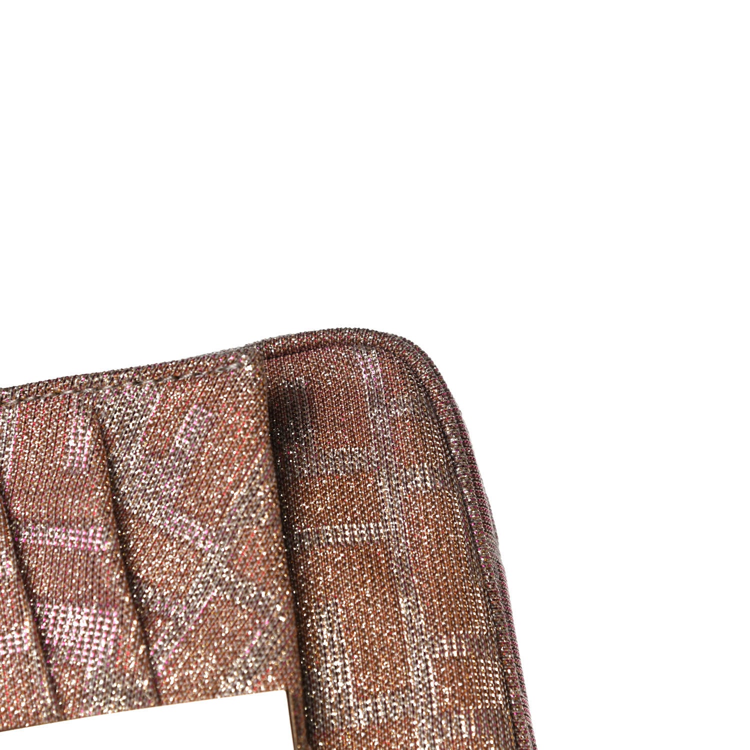 Fendi Metallic Lurex Zucca Mia Pochette Arancio 15 of 17